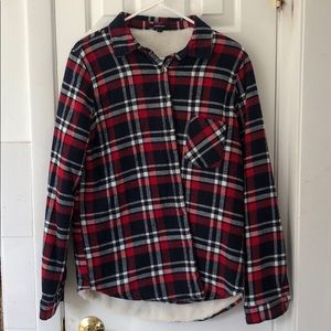 Plaid Flannel with Sherpa Lining (NWOT)